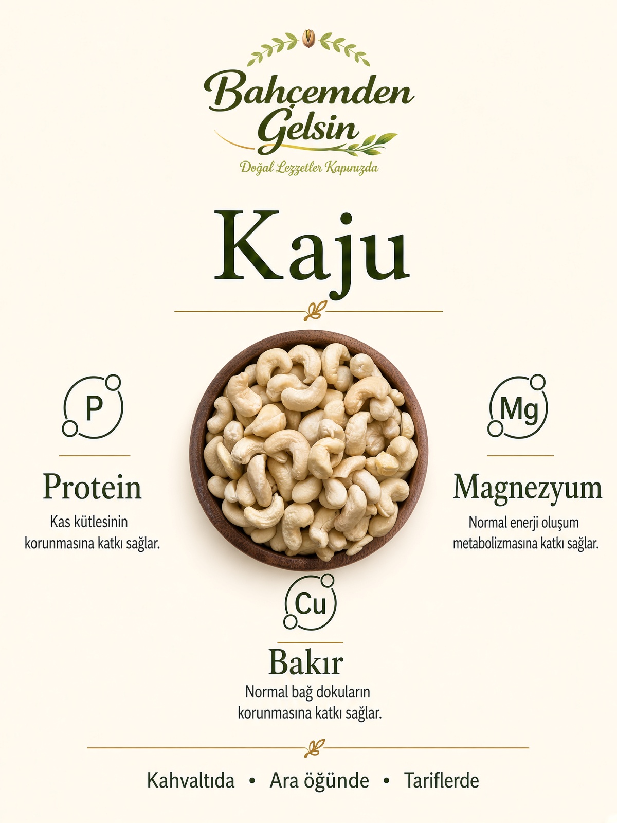 4 Çiğ Kajubilgi kartı