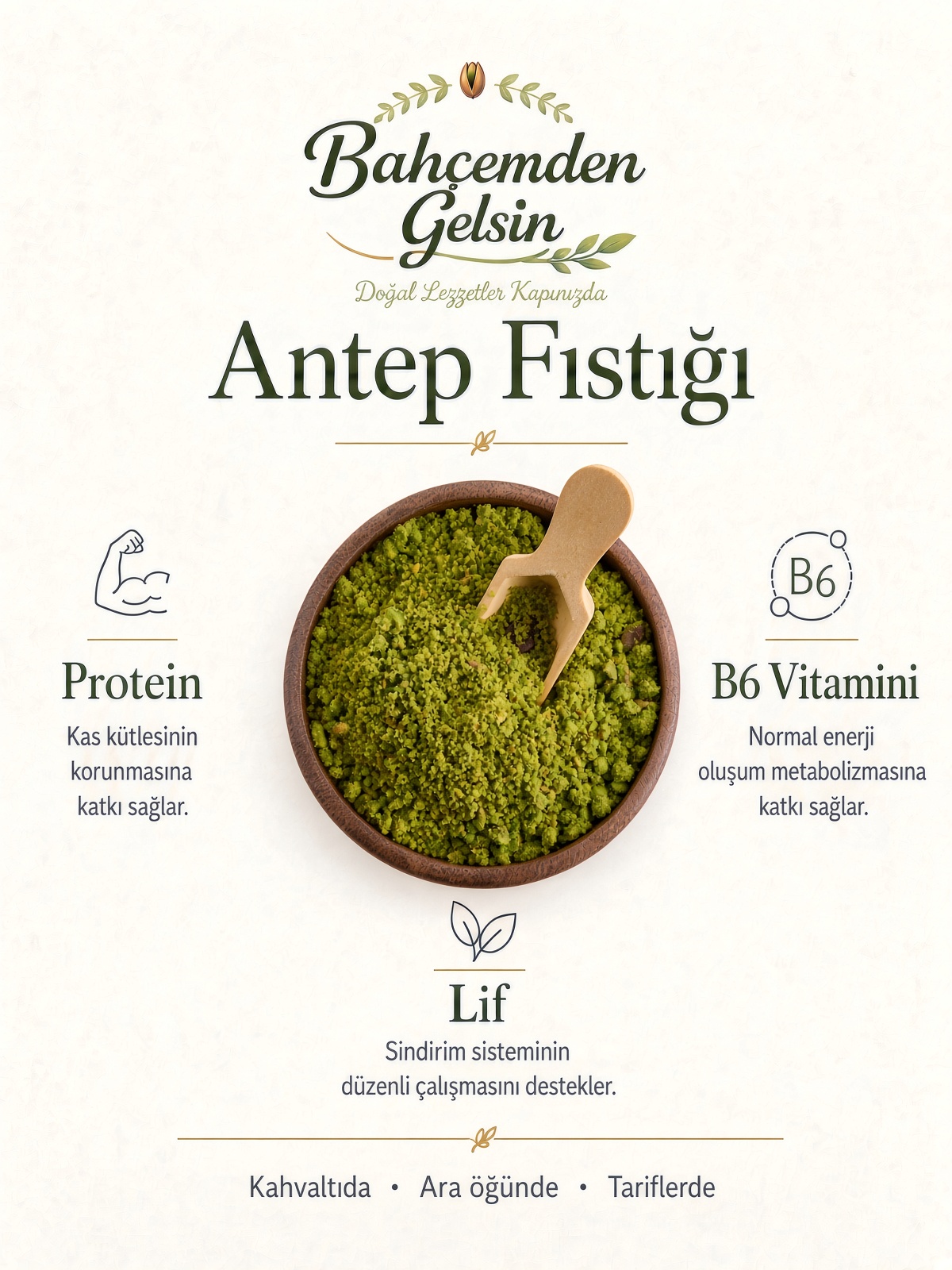 Toz Antep fıstığı bilgi kartı