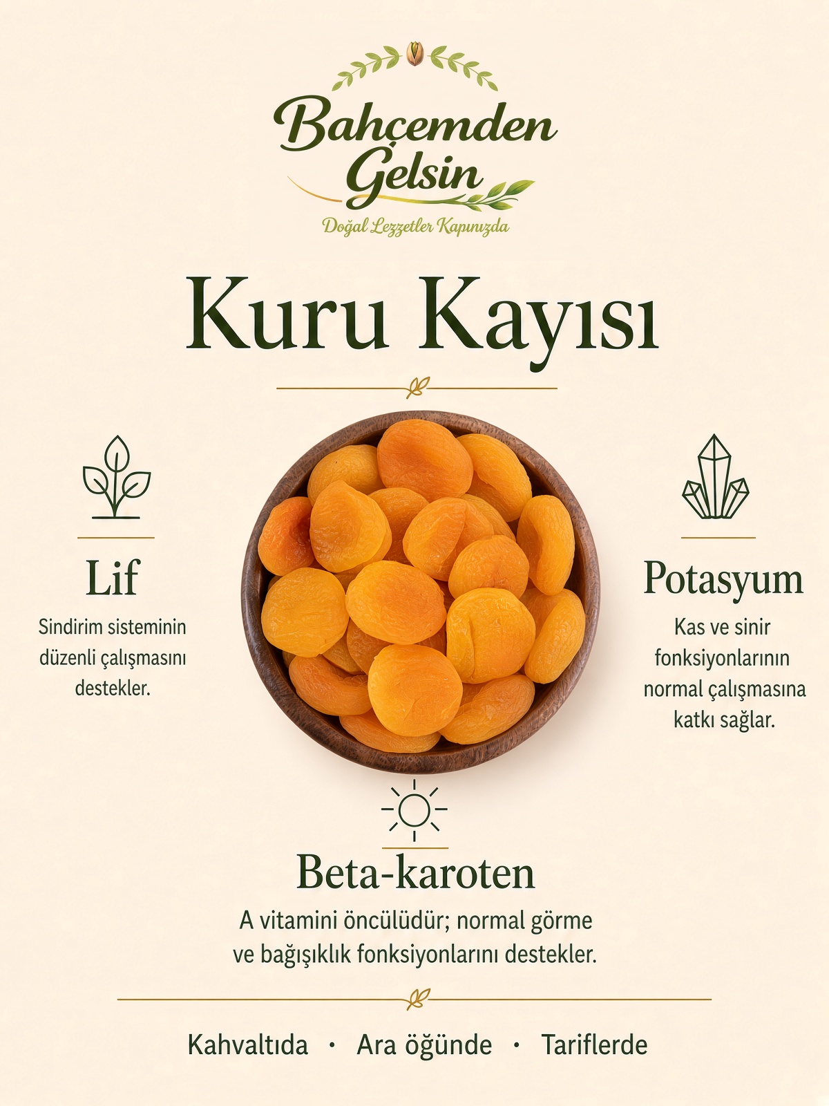 Sarı Kuru Kayısı bilgi kartı